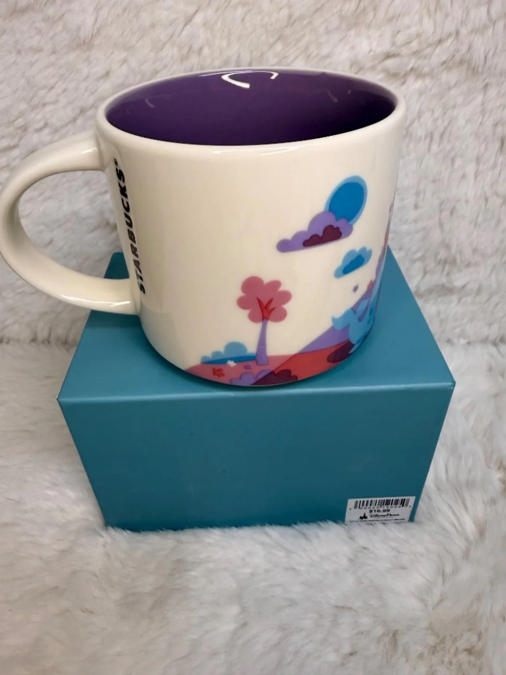 NIB Disney Parks Disneyland Fantasyland You Are‎ Here V2 Starbucks 14oz Mug Rare